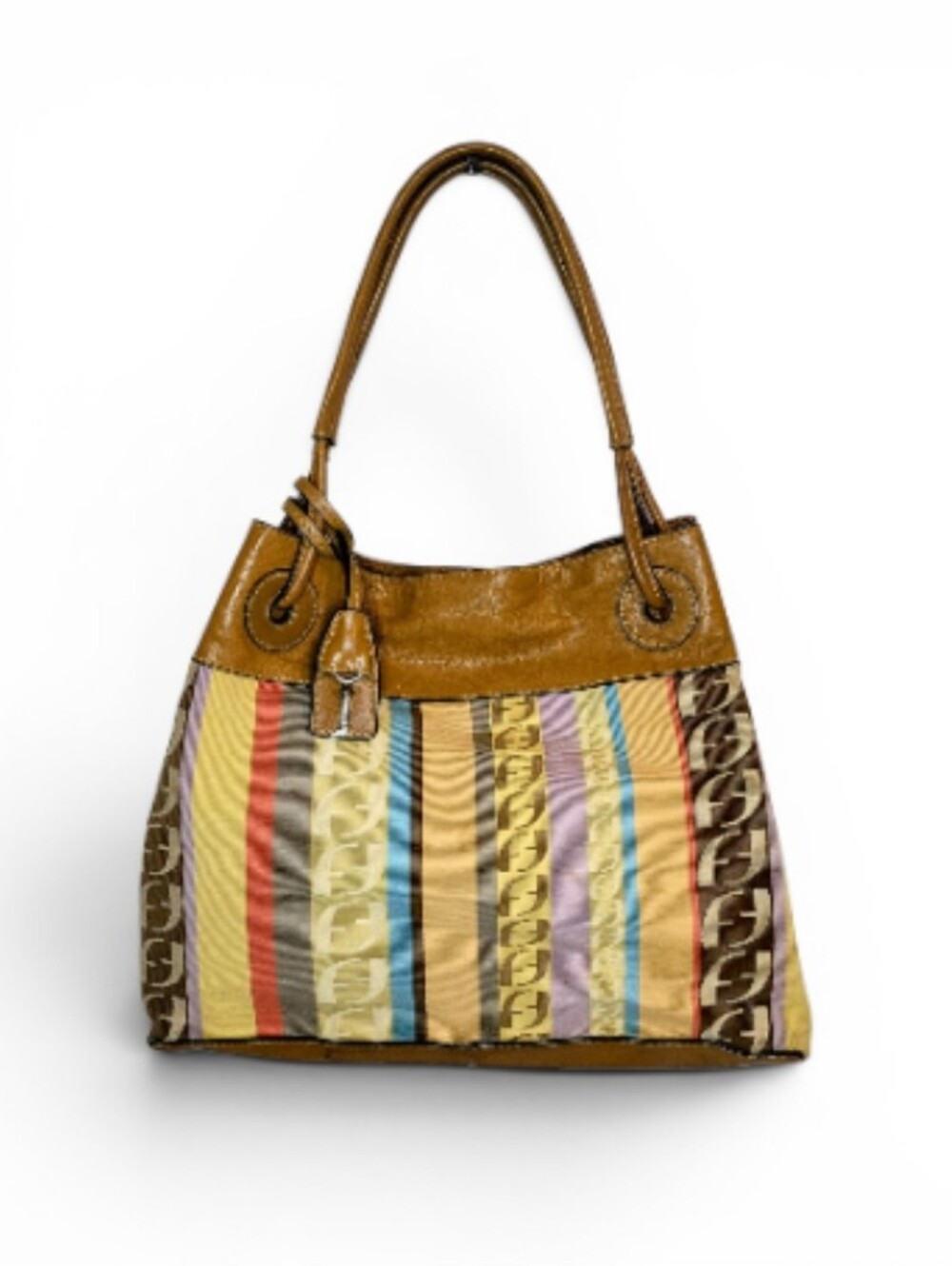 Fossil Ada Bucket Fabric & Leather Shoulder / Tote Bag